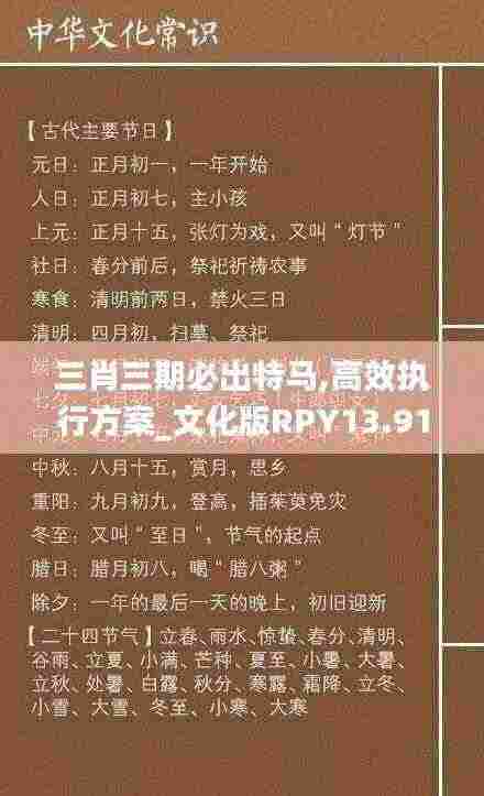 三肖三期必出特马,高效执行方案_文化版RPY13.91