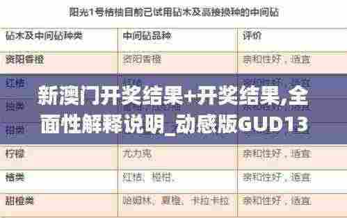 新澳门开奖结果+开奖结果,全面性解释说明_动感版GUD13.67