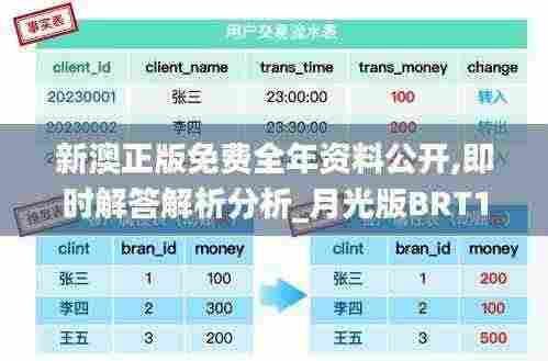 新澳正版免费全年资料公开,即时解答解析分析_月光版BRT13.34