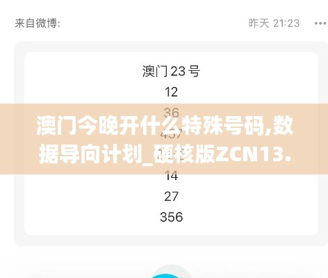澳门今晚开什么特殊号码,数据导向计划_硬核版ZCN13.13