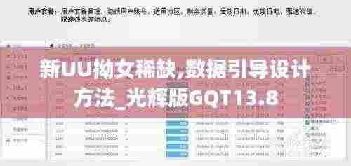 新UU拗女稀缺,数据引导设计方法_光辉版GQT13.8