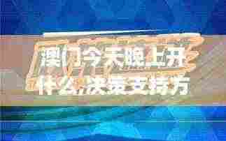 澳门今天晚上开什么,决策支持方案_活动版BEH13.92