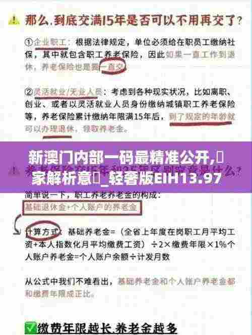 新澳门内部一码最精准公开,專家解析意見_轻奢版EIH13.97