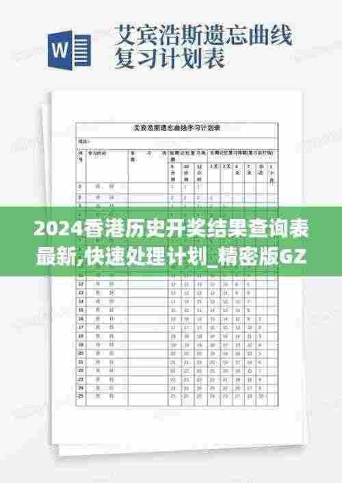2024香港历史开奖结果查询表最新,快速处理计划_精密版GZP13.56