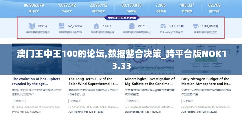 澳门王中王100的论坛,数据整合决策_跨平台版NOK13.33