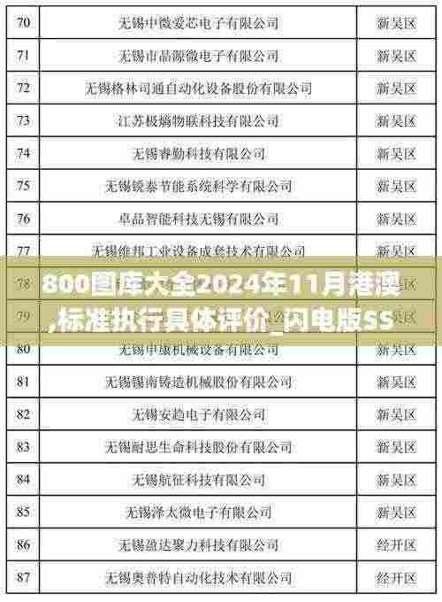 800图库大全2024年11月港澳,标准执行具体评价_闪电版SSP13.28