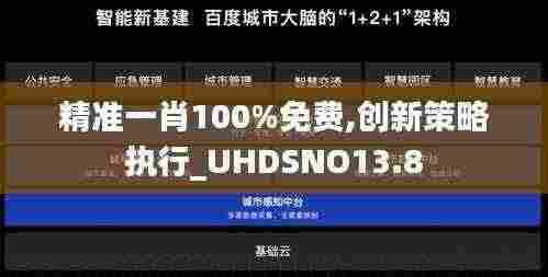 精准一肖100%免费,创新策略执行_UHDSNO13.8