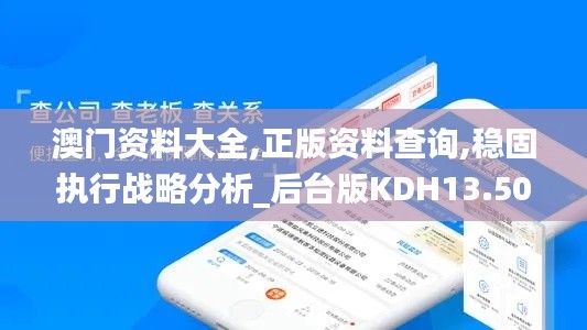 澳门资料大全,正版资料查询,稳固执行战略分析_后台版KDH13.50