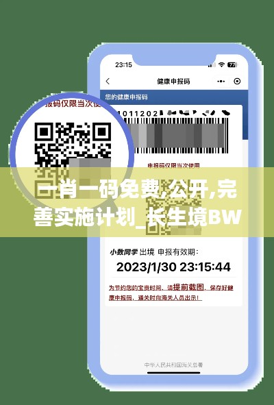 一肖一码免费,公开,完善实施计划_长生境BWG7.57