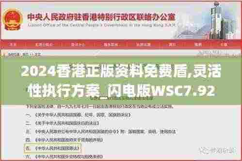 2024香港正版资料免费盾,灵活性执行方案_闪电版WSC7.92