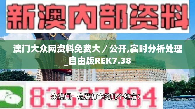 澳门大众网资料免费大/公开,实时分析处理_自由版REK7.38