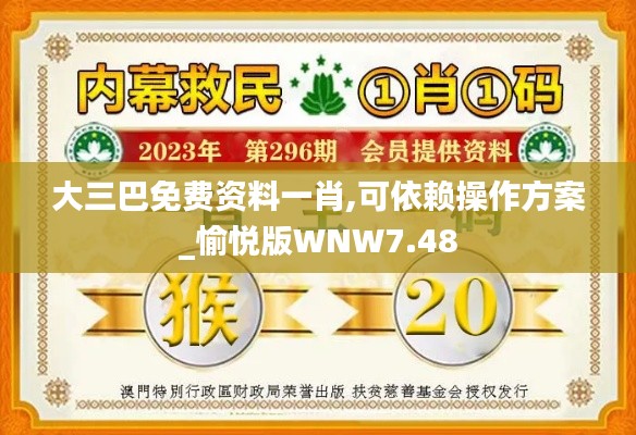 大三巴免费资料一肖,可依赖操作方案_愉悦版WNW7.48