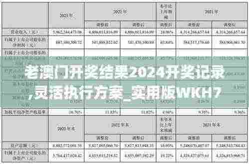 老澳门开奖结果2024开奖记录,灵活执行方案_实用版WKH7.95