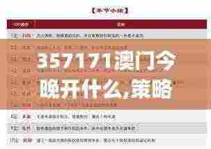 357171澳门今晚开什么,策略优化计划_珍藏版AHT7.52