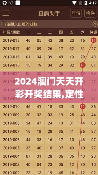 2024澳门天天开彩开奖结果,定性解析明确评估_便签版EMZ7.40