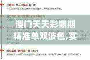 澳门天天彩期期精准单双波色,实地验证研究方案_体验版PAJ7.80