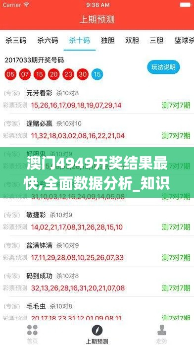 澳门4949开奖结果最快,全面数据分析_知识版VXS7.5