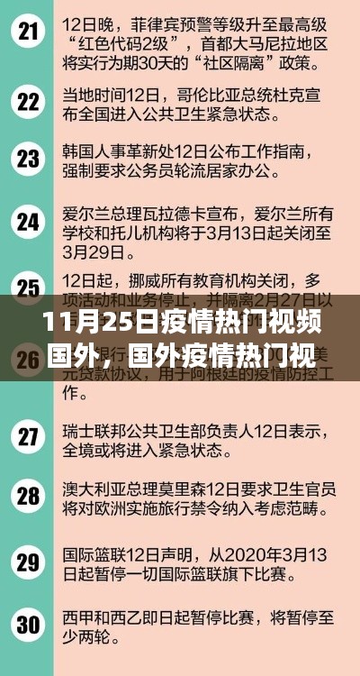 国外疫情热门视频观看指南,如何轻松获取并观看11月25日疫情相关视频