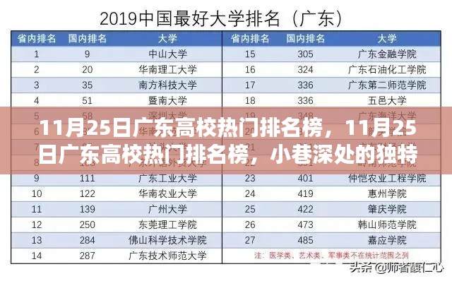 广东高校热门排名榜与小巷深处的独特风味探索