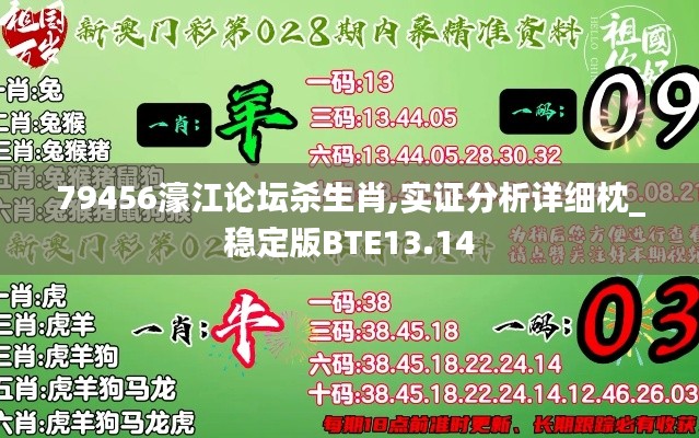 79456濠江论坛杀生肖,实证分析详细枕_稳定版BTE13.14