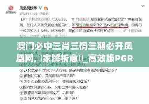 澳门必中三肖三码三期必开凤凰网,專家解析意見_高效版PGR13.84