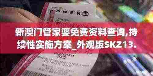 新澳门管家婆免费资料查询,持续性实施方案_外观版SKZ13.94