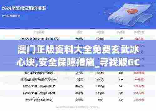 澳门正版资料大全免费玄武冰心块,安全保障措施_寻找版GCV13.82
