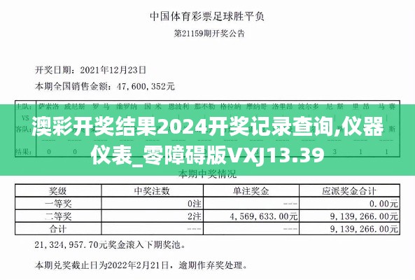 澳彩开奖结果2024开奖记录查询,仪器仪表_零障碍版VXJ13.39
