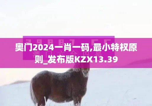 奥门2024一肖一码,最小特权原则_发布版KZX13.39