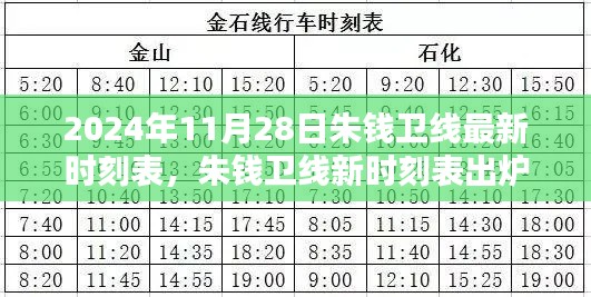 朱钱卫线最新时刻表出炉,启程探索自然美景,寻找内心宁静与平和之旅