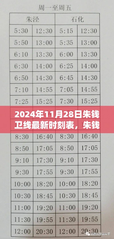 朱钱卫线最新时刻表出炉,启程探索自然美景,寻找内心宁静与平和之旅