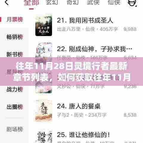 往年11月28日灵境行者最新章节列表及获取指南