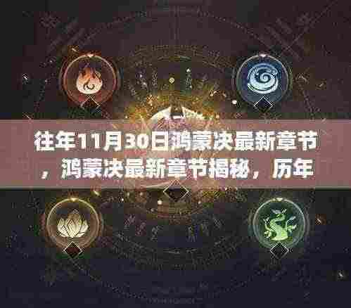历年11月30日鸿蒙决震撼更新揭秘，最新章节抢先看