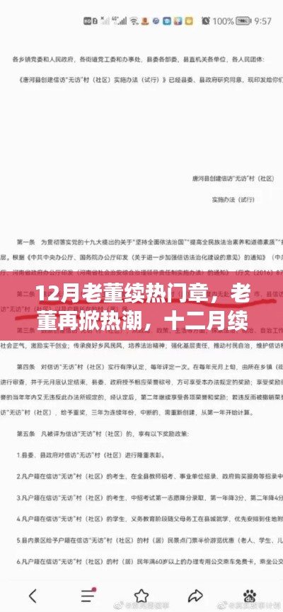 老董再掀热潮,十二月热门章深度解析