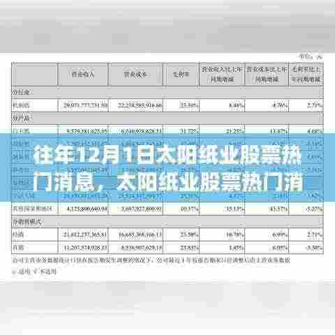 太阳纸业股票热点回顾,揭秘往年12月1日的行业焦点与热门消息解析