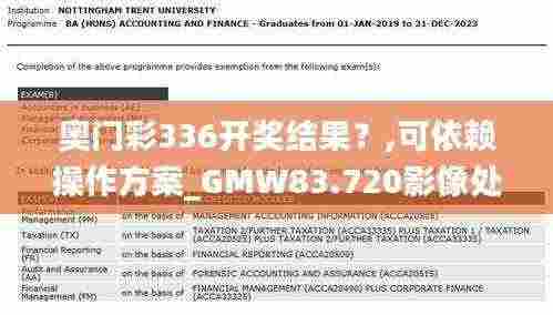 奥门彩336开奖结果?,可依赖操作方案_GMW83.720影像处理版