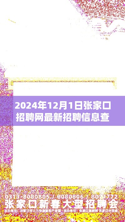 聚焦张家口招聘网,最新招聘信息查询与求职策略探讨(2024年12月版)