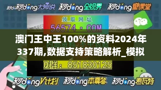 澳门王中王100%的资料2024年337期,数据支持策略解析_模拟版175.569-5