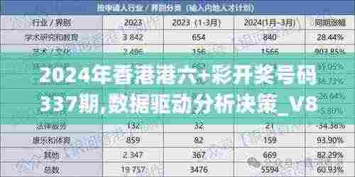 2024年香港港六+彩开奖号码337期,数据驱动分析决策_V89.365-2