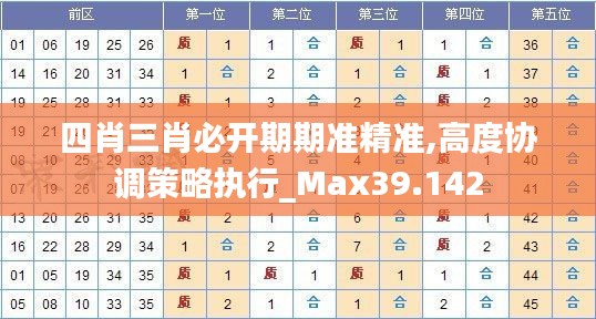四肖三肖必开期期准精准,高度协调策略执行_Max39.142