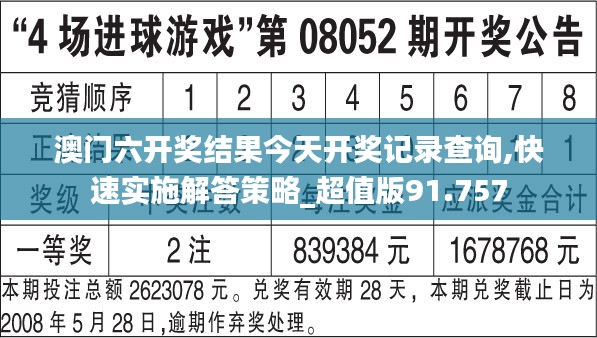 澳门六开奖结果今天开奖记录查询,快速实施解答策略_超值版91.757