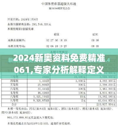 2024新奥资料免费精准061,专家分析解释定义_限量版60.328