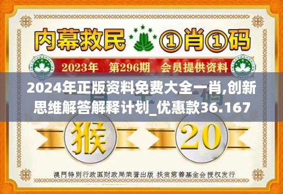 2024年正版资料免费大全一肖,创新思维解答解释计划_优惠款36.167