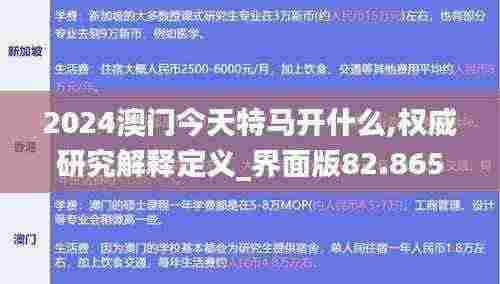 2024澳门今天特马开什么,权威研究解释定义_界面版82.865
