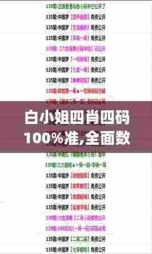 白小姐四肖四码100%准,全面数据策略解析_app21.609