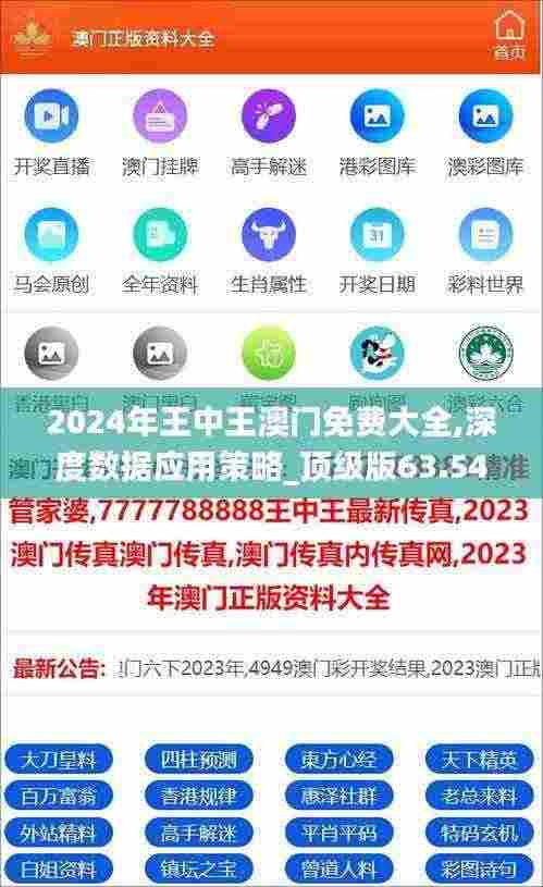 2024年王中王澳门免费大全,深度数据应用策略_顶级版63.543