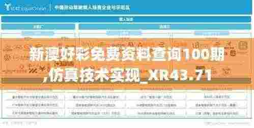 新澳好彩免费资料查询100期,仿真技术实现_XR43.71