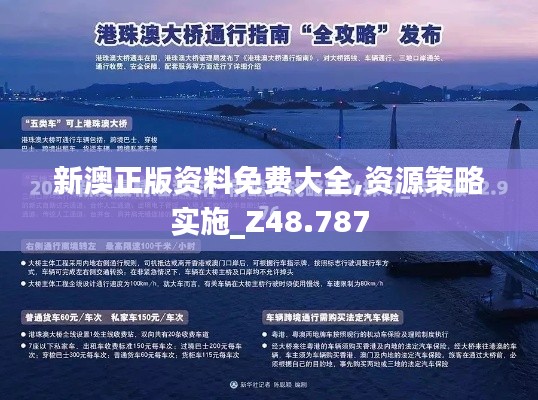 新澳正版资料免费大全,资源策略实施_Z48.787
