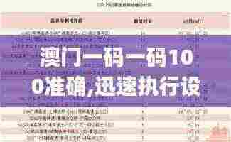 澳门一码一码100准确,迅速执行设计计划_积极款3.778