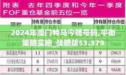 2024年澳门特马今晚号码,平衡策略实施_战略版53.379